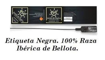etiqueta negra 100% iberico