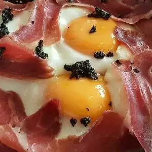 jamon iberico con huevos fritos
